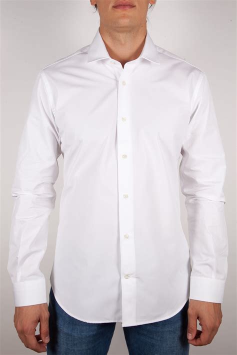 dolce gabbana camicia bianca|Camicia in popeline stretch .